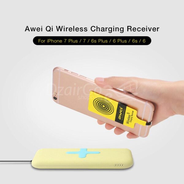 Récepteur de charge sans fil Awei I6 Qi pour chargeur iPhone iOS