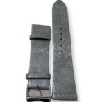 Gris Bracelet 22MM de montre en cuir simili croco. smartwatch /montre connectée