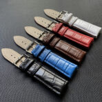 حزام ساعة 22 مللي متر من جلد التمساح المقلد. ساعة ذكية/ساعة متصلة - الصورة 2