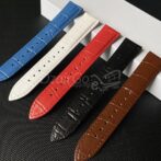 حزام ساعة 22 مللي متر من جلد التمساح المقلد. ساعة ذكية/ساعة متصلة