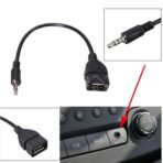 USB أنثى إلى كابل محول 3.5 مللي متر