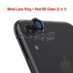 حلقة حماية عدسة الكاميرا لجهاز iPhone XR, طلاء الألمنيوم