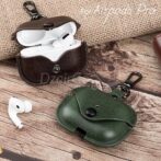 Étui pour AirPods 2 écouteurs Bluetooth sans fil en cuir véritable accessoires de peau de couverture de protection pour étui de charge Apple AirPods – Image 3