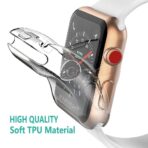 Coque avec Protecteur d'Ecran 38MM pour Apple Watch Transparent TPU. smartwatch /montre connectée