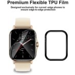 Film de protection d'écran en Tpu pour Amazfit GTS 2 /GTS / gts 2e, couverture complète 3D, souple, incurvé, HD, transparent – Image 2
