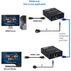 Prolongateur HDMI 150M P, H.264, 1080 M IP, transmetteur récepteur par RJ45 CAT5e CAT6, câble LAN One TX vers Multi RX, PC TV