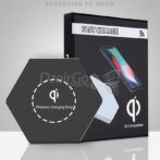 جهاز استقبال الشاحن اللاسلكي HFES Kd03 Diamond الشحن اللاسلكي ذو الملمس المعدني وحماية الأمان Qi الشحن السريع - الصورة 5