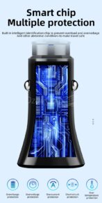 Chargeur auto 25 W PD de type C très bonne qualité , allume cigare adaptateur auto rapide Samsung 25w fast – Image 3