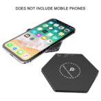 ⁦جهاز استقبال الشاحن اللاسلكي HFES Kd03 Diamond الشحن اللاسلكي ذو الملمس المعدني وحماية الأمان Qi الشحن السريع⁩ - الصورة ⁦3⁩