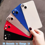 2غشاء تحويل EN1 لهاتف iPhone XR IP13 يستبدل iphone وواقي خلفي في نفس الوقت يستبدل XR إلى IPHONE 13 - الصورة 2