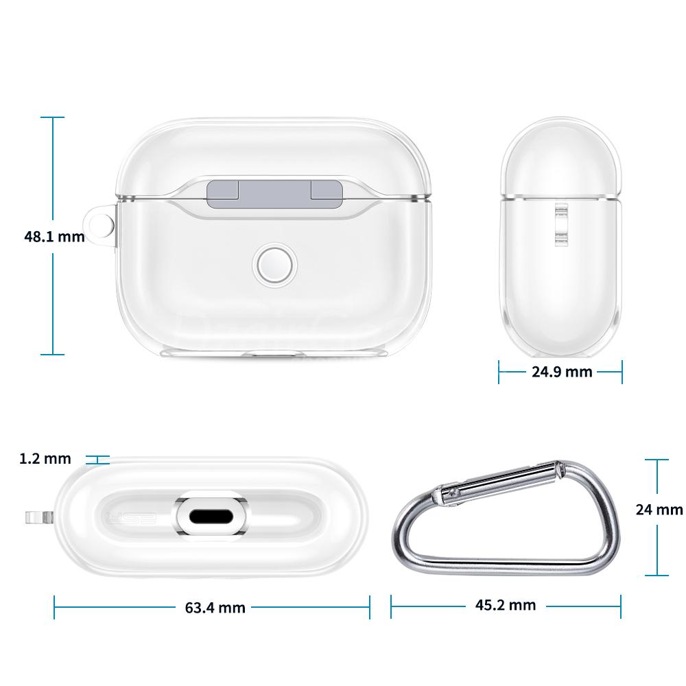 H8EA0F7520B754DAE8240D866D2753949D.JPGقٍ شفاف من مادة البولي يوريثان الحراري مع سلسلة مفاتيح لعلبة AirPods جراب تموج الهواء لحالة AirPods Pro AIRPOD PRO Case Housse de protection transparente en TPU avec porte-clés pour AirPods Case Air Ripple Housse de transport pour AirPods Pro Case - الصورة 3