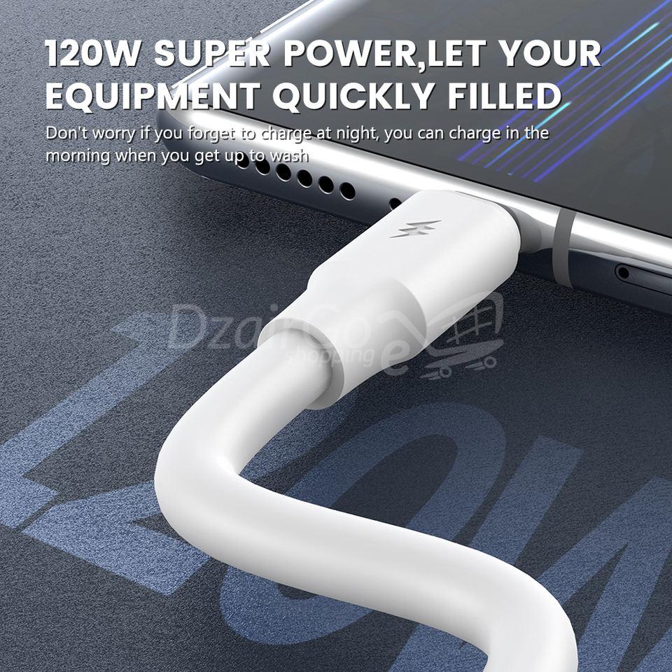 H9159543FD56748138BFB920A5B464415Z.JPG_960X960.JPGنوع C OD6.0سلك شاحن USB-C للشحن السريع والتاريخ Câble USB 6A 120W type-c OD6.0 pour recharge rapide, cordon de chargeur usb-c pour recharge rapide et Date, compatible avec APPLE Huawei Xiaomi Samsung - الصورة 2
