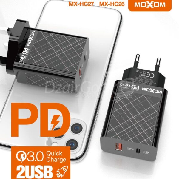شاحن جدارية Moxom MX-HC27Type-C PD QC3.0