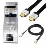 سوني كابل HDMI مسطح عالي السرعة 4K وثلاثي الأبعاد 2 متر - نوير