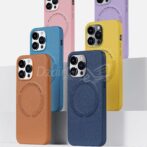 Étui arrière Magsafe en cuir de qualité supérieure pour iphone 14 PRO MAX – Image 2