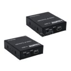 Prolongateur HDMI 150M  P, H.264, 1080 M IP, transmetteur récepteur par RJ45 CAT5e CAT6, câble LAN One TX vers Multi RX, PC TV – Image 3