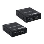 Prolongateur HDMI 150M P, H.264, 1080 M IP, transmetteur récepteur par RJ45 CAT5e CAT6, câble LAN One TX vers Multi RX, PC TV – Image 3