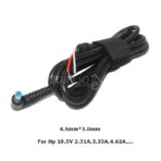 Câble de chargeur d'alimentation CC 4,5 x 3,0 mm avec connecteur à angle droit avec broche pour ordinateur portable HP Envy. Connecteur DC 4,5 x 3,0 mm – Image 2