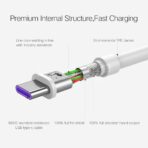 câble huawei USB de Type C 5A, Super données, ligne violet ORIGINAL huawei – Image 4
