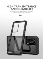 جراب P4O PRO من السيليكون الأكريليك الهجين المقاوم للصدمات، جراب IPAKY شفاف