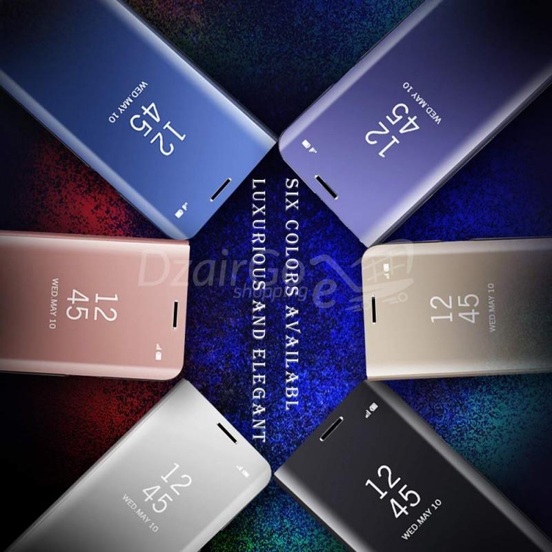 Hc06e0a2270ba4ed882ac920857545aa7j.jpg pochette miroir J7 DUO Coque Flip cover mirror Étui housse miroir SAMSUNG J7 DUO – Image 1