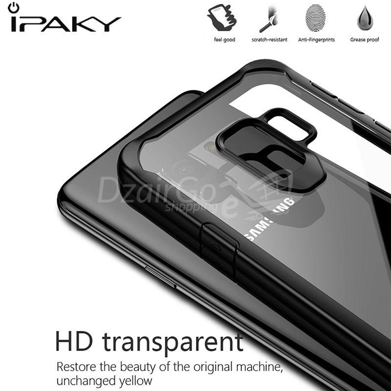 IPAKY-S9.jpg S9 Coque en Silicone acrylique hybride antichoc IPAKY  coque transparente S 9 – Image 2