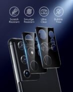 ⁦Protecteur de verre d'objectif d'appareil photo pour SAMSUNG S21 ULTRA⁩ - الصورة ⁦2⁩