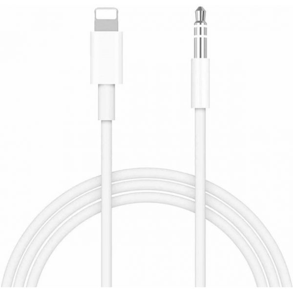 Câble adaptateur audio Lightning vers AUX 3,5 (1M boîte)