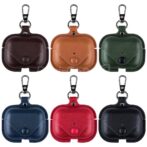 Étui pour AirPods 2  écouteurs Bluetooth sans fil en cuir véritable  accessoires de peau de couverture de protection pour étui de charge Apple AirPods – Image 2
