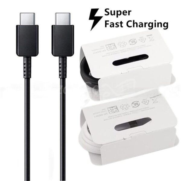 إبداعي 2 شاحن سريع USB C إلى Type C 3A لهاتف Samsung Galaxy Note 10 كابل بيانات USB Ep-Dg977 بقدرة 25 وات كحد أقصى