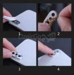 حماية عدسة الكاميرا لجهاز iPhone X XS طلاء الألومنيوم - الصورة 2