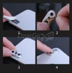 Anneau de Protection d'objectif d'appareil photo pour iPhone X XS placage en aluminium