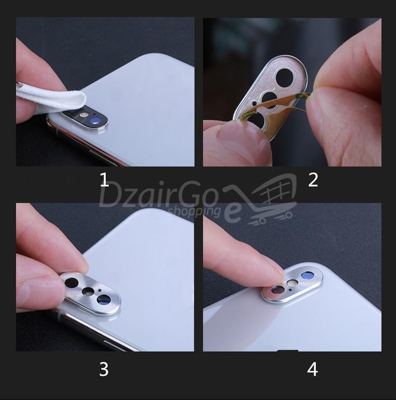 حافظة واقية من الألومنيوم والمعادن للكاميرا لهاتف Samsung Note-20.jpg_Q90.jpg Anneau de Protection d'objectif d'appareil photo pour iPhone X  XS  placage en aluminium - الصورة 1