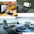 2en1 Chargeur auto et Support smartphone Super Flexible Charge gps De Voiture Montage avec Absorption Magnétique Port de charge Micro USB 2 en 1 Connecteur pour iPhone et micro usb