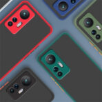 Coque pour Xiaomi 12 Pro Bi-matière Bague Métallique Support
