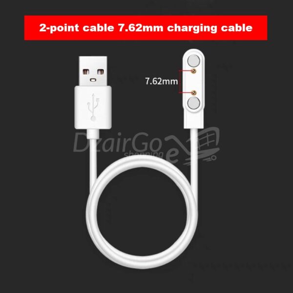 ساعة شاحن ذكية , الشفط المغناطيسي ل 2 دبابيس, واجهة USB 7.62 ملم