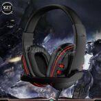 Casque de jeu noir et rouge / casque avec microphone / micro pour PS4 / PC/SMARTPHONE ,gamer, gaming