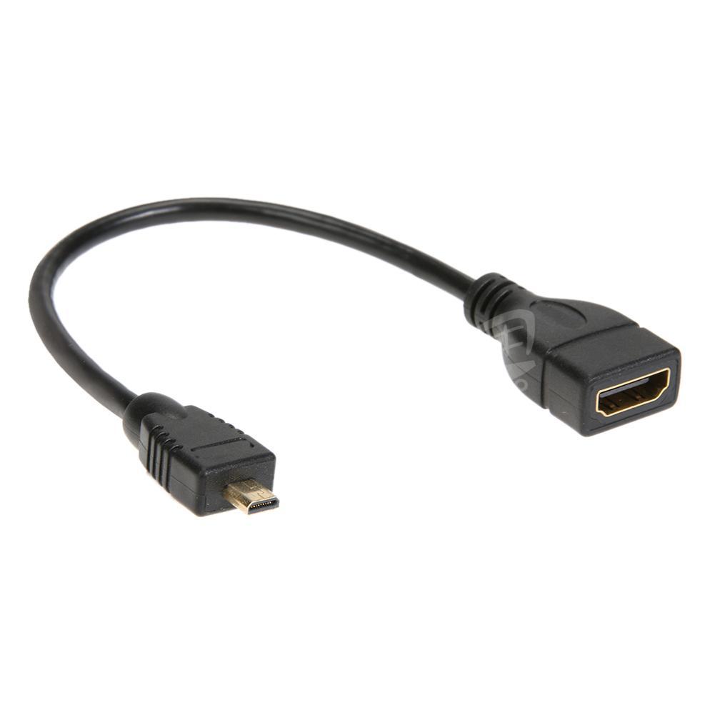 S477faf211a25466cb34caf316c7ef2a4R.jpg Adaptateur Micro HDMI male vers HDMI femelle – Image 2