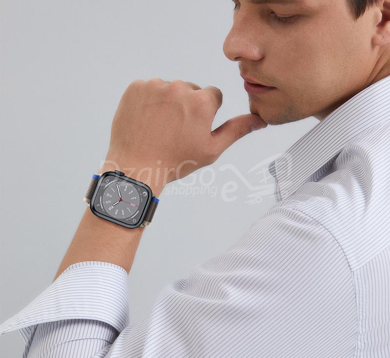 SA4F14760D242462A9DCA41B4B32962B2Z.JPGابل واتش الترامم 42 مم 49 مم رمادي/أزرق/ساعة ذكية/ساعة متصلة Bracelet de montre pour Apple Watch ultra , 44mm 45mm 42mm 49mm gris/bleu/smartwatch /montre connectée - الصورة 6