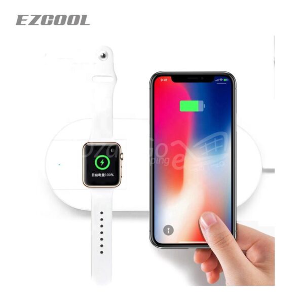 Mini station d'accueil Airpower 2 en 1 Apple Watch et iPhone. smartwatch /montre connectée