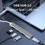 Adaptateur Type C Hub 4en1 USB 3.0 de données a 4port MacBook et smartphone , tablette – Image 4