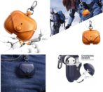 ⁦حالة AirPods 3 غطاء حماية لسماعات الأذن اللاسلكية بتقنية البلوتوث من الجلد الأصلي لحقيبة شحن Apple AirPods⁩ - الصورة ⁦3⁩