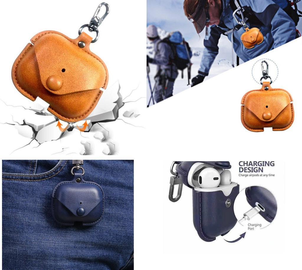 abd27619841844284d178a92938024e3.jpg Étui pour AirPods 3 écouteurs Bluetooth sans fil en cuir véritable accessoires de peau de couverture de protection pour étui de charge Apple AirPods – Image 3