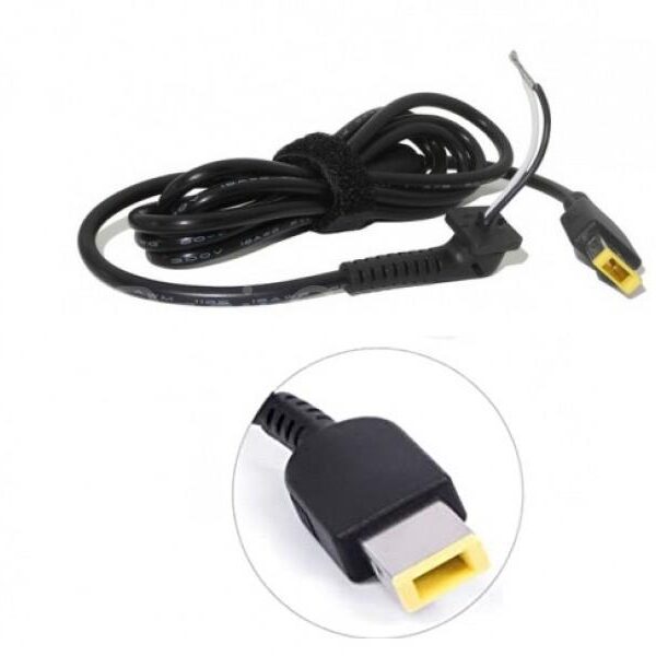 Câble d'alimentation pour ordinateur portable Lenovo IdeaPad Yoga, connecteur carré, adaptateur pc, notebook