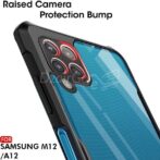 ⁦A12M12 جراب سيليكون أكريليك هجين مقاوم للصدمات IPAKY غطاء شفاف SAMSUNG A12 SAMSUNG M12⁩ - الصورة ⁦3⁩
