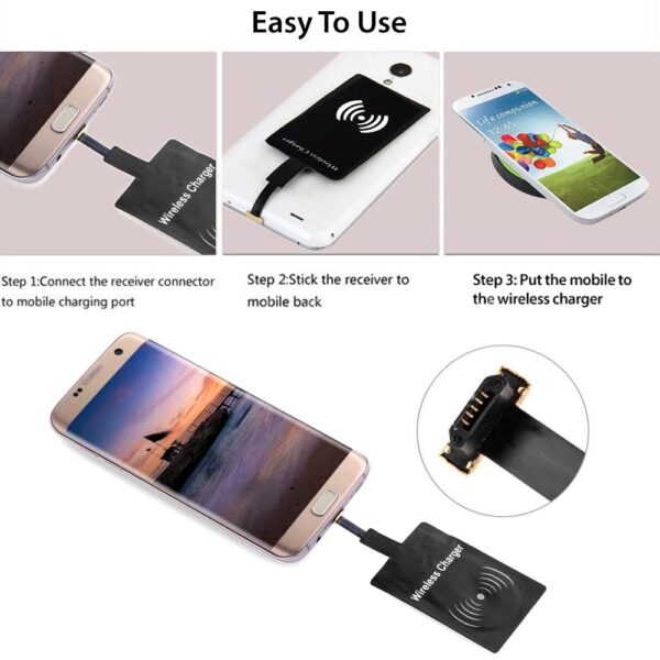 وحدة شحن USB صغيرة لاستقبال الشحن اللاسلكي QI للهواتف المحمولة التي تعمل بنظام Android