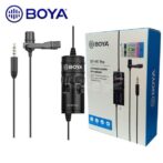 BOYA BY-M1 PRO II mini-Microphone Lavalier à Clip, 3.5mm, Radio filaire TRRS, ancre pour diffusion en direct ,a cravate – Image 2