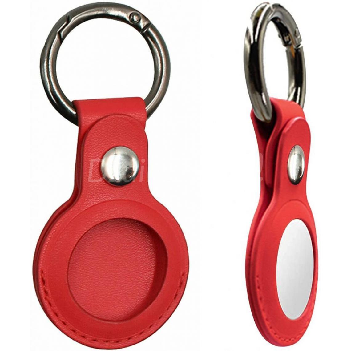 Cablelingtagcoque-سلسلة المفاتيح-في-فاخرة-الجلد الأحمر-10662640-27773538_1140x1140.jpgالة وقائية لأبل AirTag بلوتوثع porte-clés en cuir simili pour Apple Airtag, étui de protection pour Apple AirTag, Bluetooth, traceur de localisation - الصورة 3