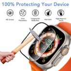 Incassable pour Apple Watch Ultra 49mm protecteur d'écran pour smartwatch /montre connectée 49 mm – Image 4