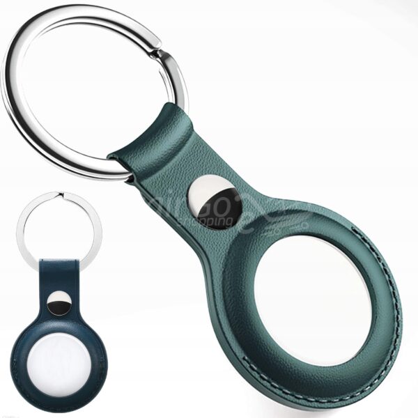 سلسلة مفاتيح من الجلد الصناعي لـ Apple Airtag, حالة وقائية لأبل AirTag, بلوتوث, تعقب الموقع